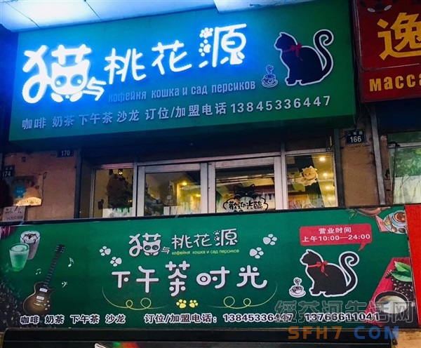 绥芬河猫与桃花源咖啡店的图标